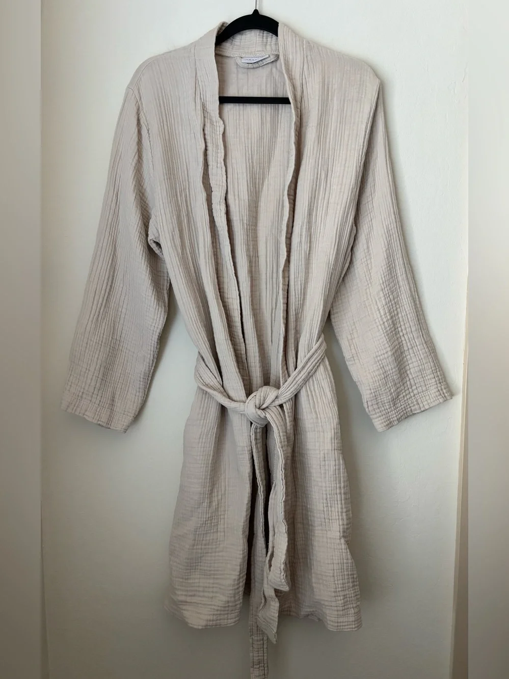 Parachute Cloud Cotton Robe in Bone Size Medium Gauze Relaxed Loungewear Comfy